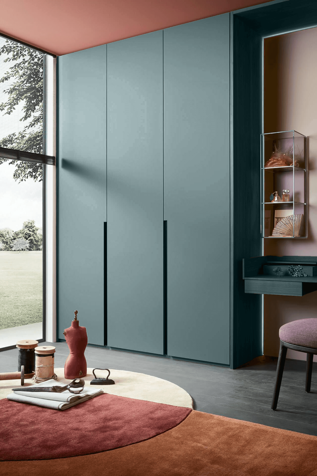 Armoire finition Bleu minéral