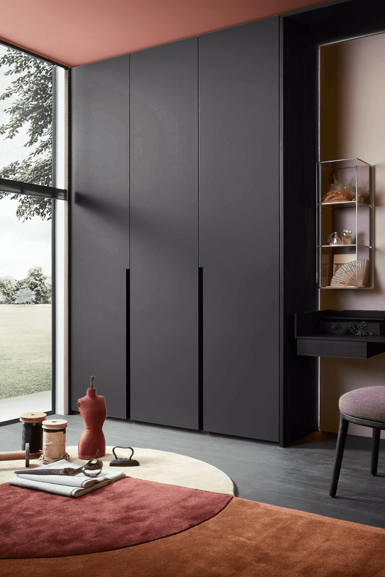 Armoire finition Noir profond